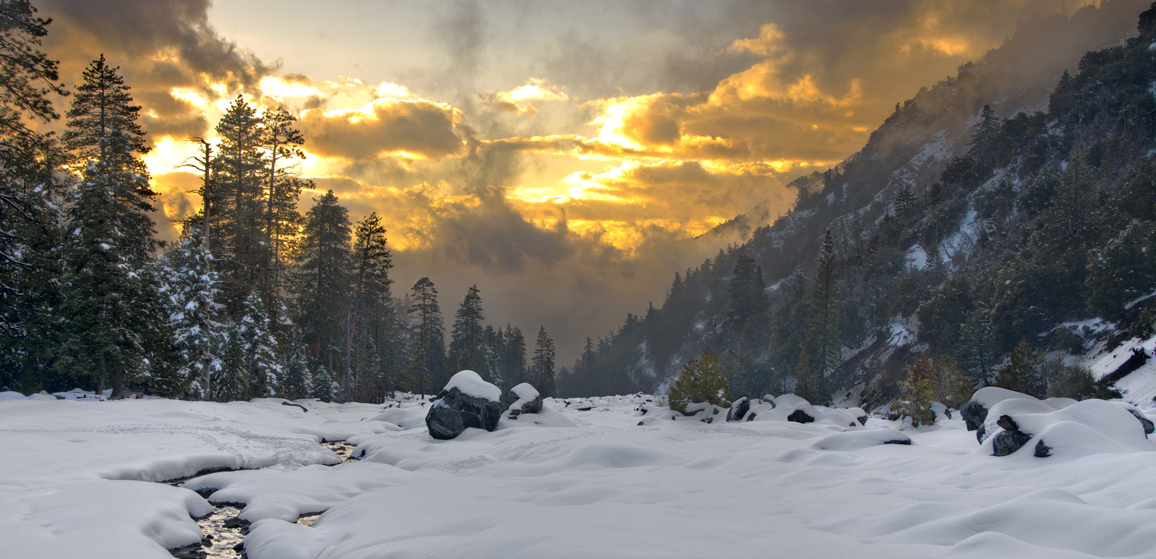 Snow Covered Vivian Creek