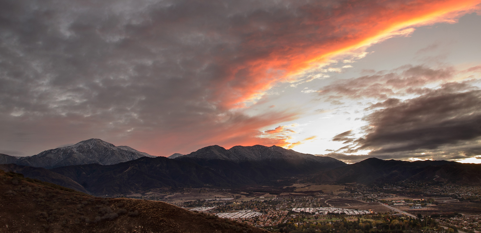 Major Sunrise over Yucaipa